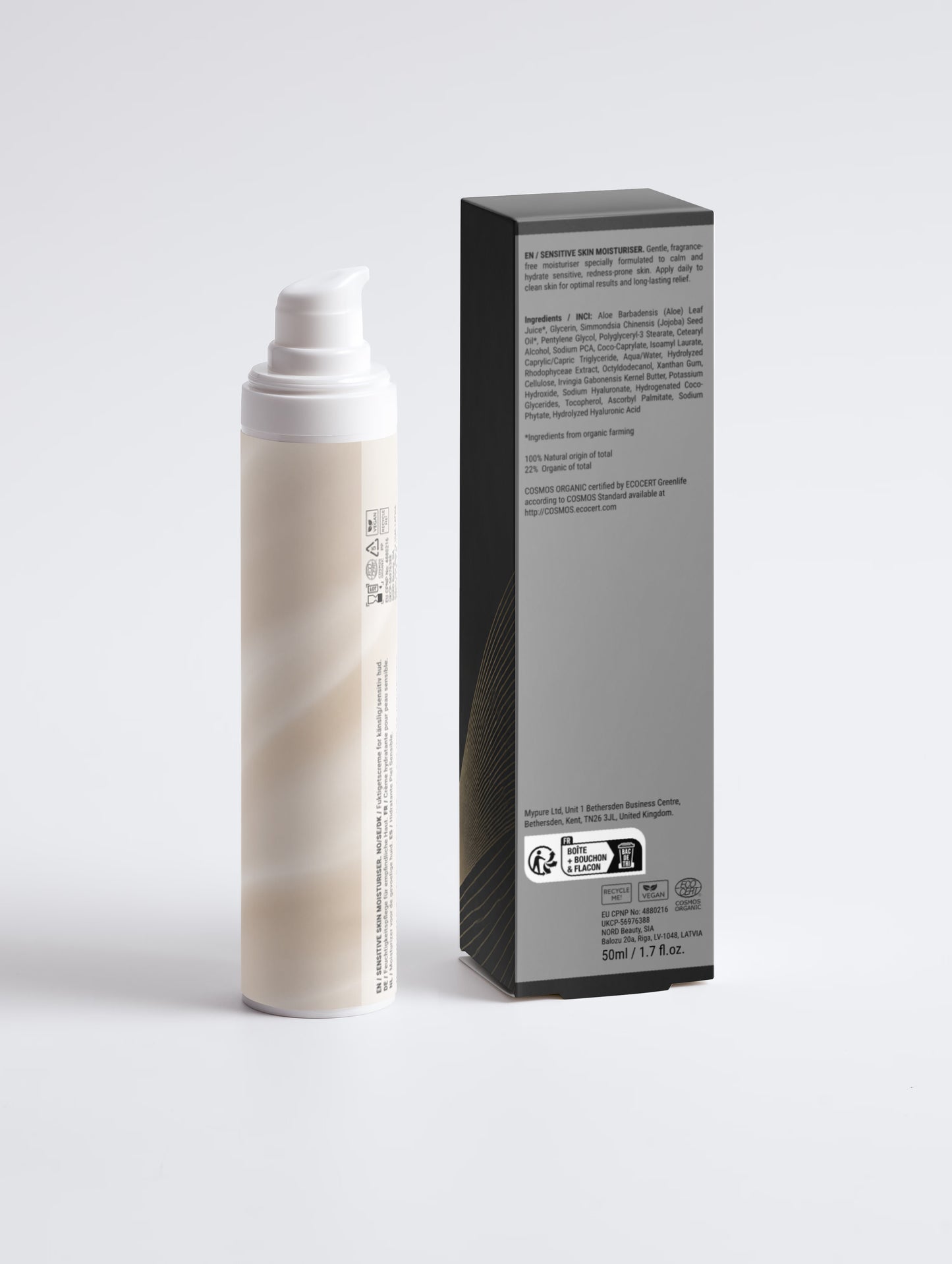Sensitive Skin Moisturiser, Fragrance Free